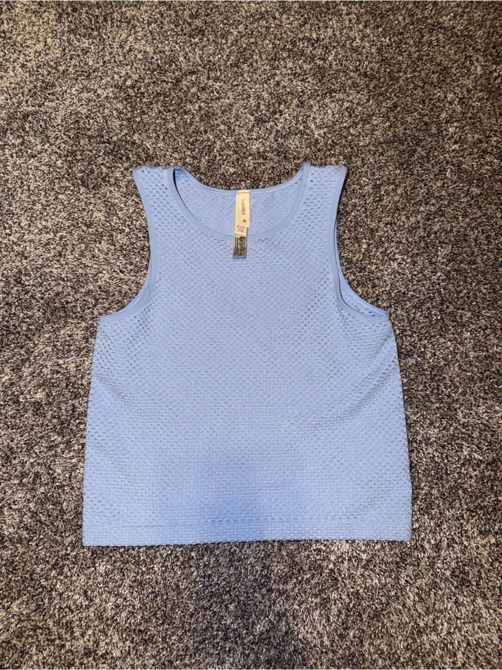 Lyrebird by Anthropologie Powder Blue Textured Knit Tank